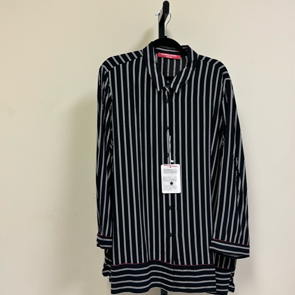 Plus size Marina Rinaldi black&white blouse